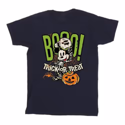 Disney - T-shirt BOO TRICK OR TREAT - Homme (Bleu marine)