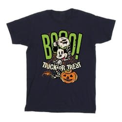 Disney - T-shirt BOO TRICK OR TREAT - Homme (Bleu marine)