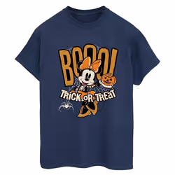 Disney - T-shirt BOO TRICK OR TREAT - Femme (Bleu marine)