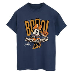 Disney - T-shirt BOO TRICK OR TREAT - Femme (Bleu marine)
