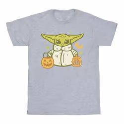 Star Wars: The Mandalorian - T-shirt TRICK OR TREAT - Homme (Gris)