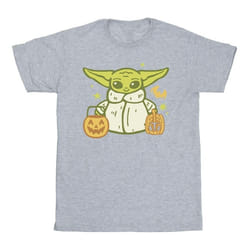 Star Wars: The Mandalorian - T-shirt TRICK OR TREAT - Homme (Gris)