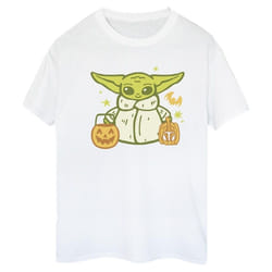 Star Wars: The Mandalorian - T-shirt TRICK OR TREAT - Femme (Blanc)