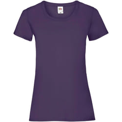 Fruit Of The Loom - T-shirts manches courtes - Femmes (Violet)