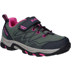 Hi-Tec - Chaussures de marche BLACKOUT - Fille (Forêt foncé / Bleu foncé / Rose)