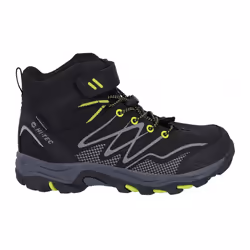 Hi-Tec - Bottines de marche BLACKOUT - Garçon (Noir / Vert clair)