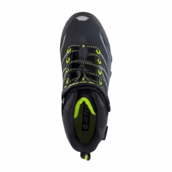 Hi-Tec - Bottines de marche BLACKOUT - Garçon (Noir / Vert clair)
