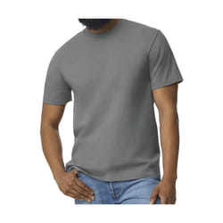 Gildan - T-shirt - Homme (Gris foncé Chiné)