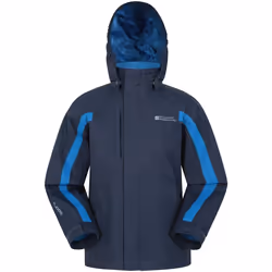 Mountain Warehouse - Veste imperméable SAMSON - Enfant (Bleu marine)