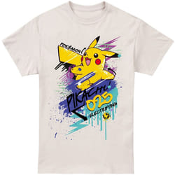 Pokemon - T-shirt - Homme (Beige pâle)