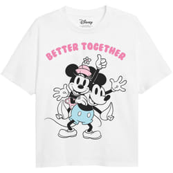 Disney - T-shirt BETTER TOGETHER - Fille (Blanc)