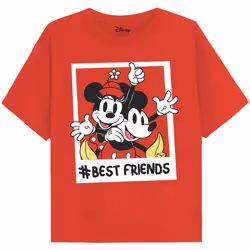 Disney - T-shirt BESTFRIENDS - Fille (Rouge)