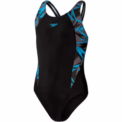Speedo - Maillot de bain HYPER BOOM SPLICE - Fille (Noir / Bleu)
