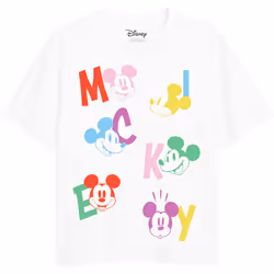 Disney - T-shirt - Fille (Blanc)