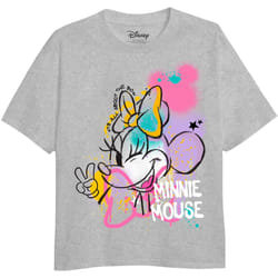 Disney - T-shirt - Fille (Gris Chiné)