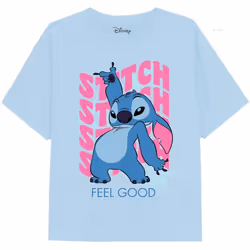Lilo & Stitch - T-shirt - Fille (Bleu clair)