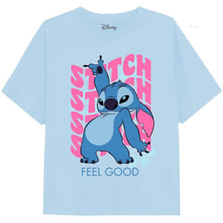 Lilo & Stitch - T-shirt - Fille (Bleu clair)