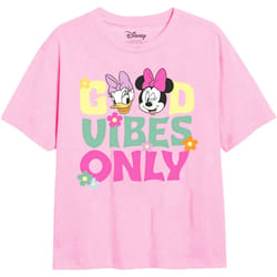 Disney - T-shirt GOOD VIBES ONLY - Fille (Rose clair)