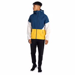 Dare 2B - Veste imperméable TERRAIN - Homme (Denim sombre / Jaune vif)
