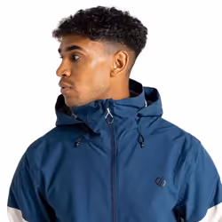 Dare 2B - Veste imperméable TERRAIN - Homme (Denim sombre / Jaune vif)