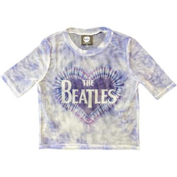 The Beatles - Haut court - Femme (Blanc / Bleu)