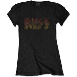 Kiss - T-shirt - Femme (Noir)