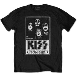 Kiss - T-shirt TONIGHT - Adulte (Noir)