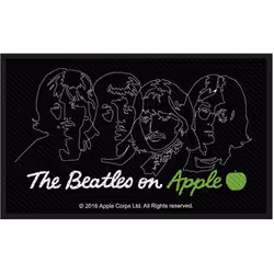 The Beatles - Écusson ON APPLE - Taille unique (Noir / Blanc)