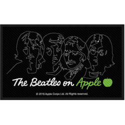 The Beatles - Écusson ON APPLE - Taille unique (Noir / Blanc)