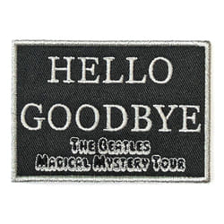The Beatles - Écusson HELLO GOODBYE - Taille unique (Noir / Blanc)