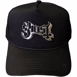 Ghost - Casquette de baseball - Adulte (Noir / Argenté)