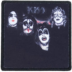 Kiss - Patch à repasser - Taille unique (Noir / Blanc)