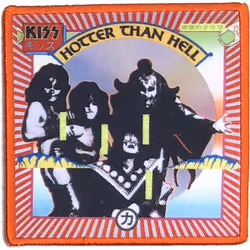 Kiss - Patch à repasser HOTTER THAN HELL - Taille unique (Multicolore)