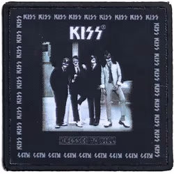 Kiss - Patch à repasser DRESSED TO KILL - Taille unique (Noir / Blanc)