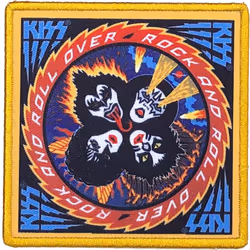 Kiss - Patch à repasser ROCK AND ROLL OVER - Taille unique (Multicolore)