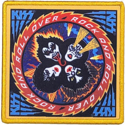 Kiss - Patch à repasser ROCK AND ROLL OVER - Taille unique (Multicolore)