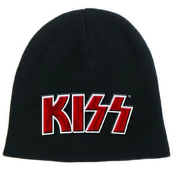 Kiss - Bonnet RED ON WHITE - Adulte (Noir)