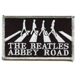 The Beatles - Patch à repasser ABBEY ROAD - Taille unique (Noir / Blanc)