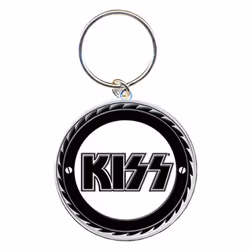 Kiss - Porte-clés - Taille unique (Noir / Blanc)