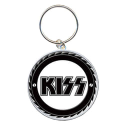 Kiss - Porte-clés - Taille unique (Noir / Blanc)
