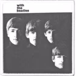 The Beatles - Patch à repasser WITH THE BEATLES - Taille unique (Noir / Blanc)