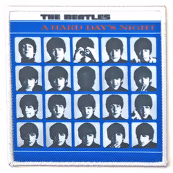 The Beatles - Patch à repasser A HARD DAY´S NIGHT - Taille unique (Bleu / Blanc / Noir)