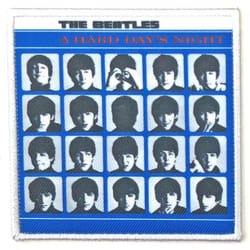 The Beatles - Patch à repasser A HARD DAY´S NIGHT - Taille unique (Bleu / Blanc / Noir)