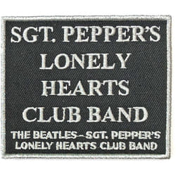 The Beatles - Écusson SGT PEPPER´S - Taille unique (Noir / Blanc)