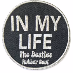 The Beatles - Écusson IN MY LIFE - Taille unique (Noir / Argenté)
