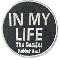 The Beatles - Écusson IN MY LIFE - Taille unique (Noir / Argenté)