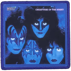 Kiss - Patch à repasser CREATURES OF THE NIGHT - Taille unique (Noir / Bleu)