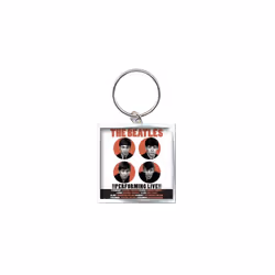 The Beatles - Porte-clés PERFORMING LIVE - Taille unique (Blanc / Orange / Noir)
