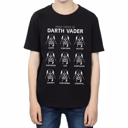 Star Wars - T-shirt MANY FACES OF DARTH VADER - Garçon (Noir)