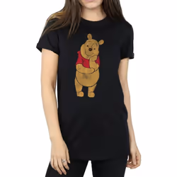 Winnie the Pooh - T-shirt - Femme (Noir)